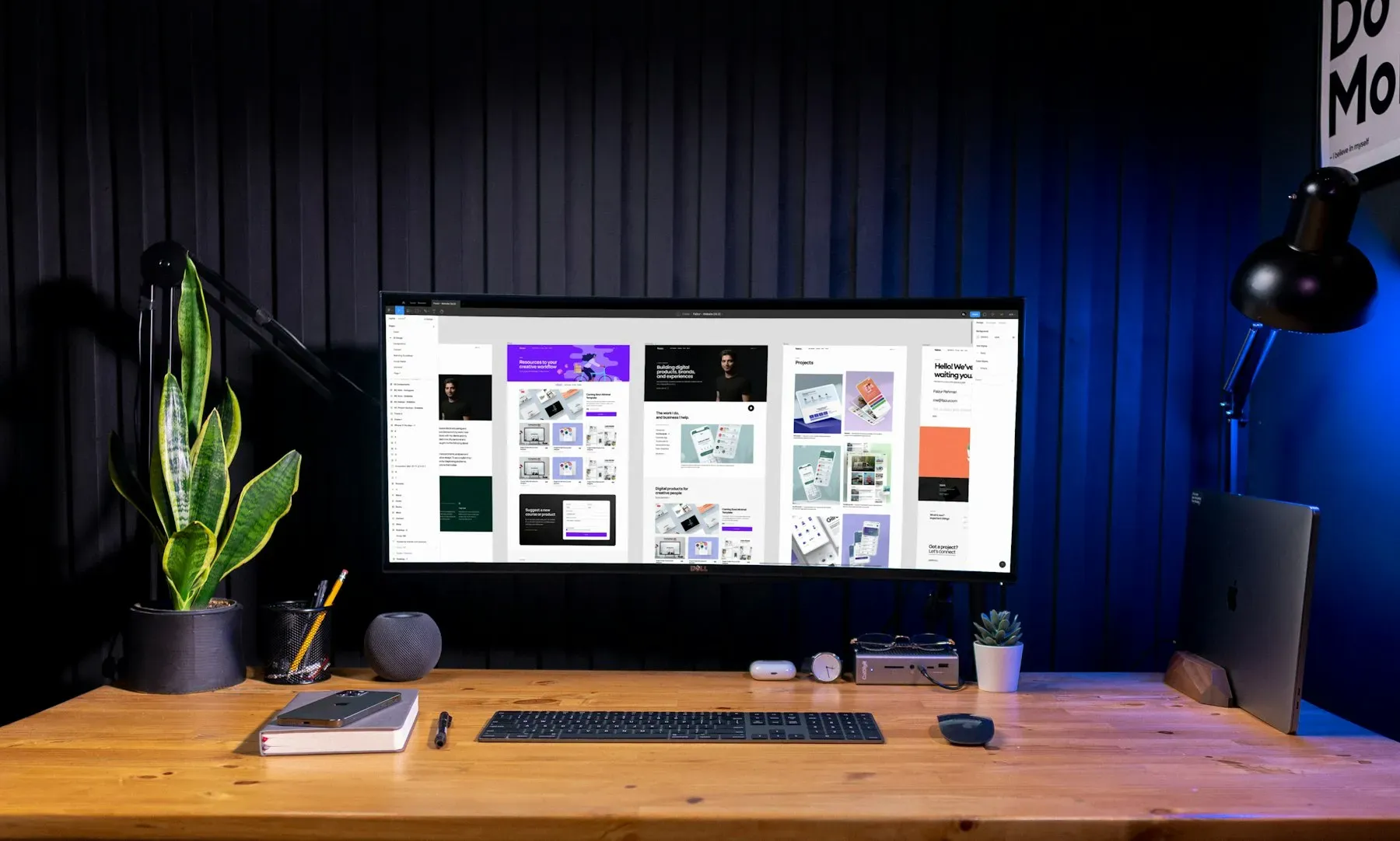 Poste de travail de design